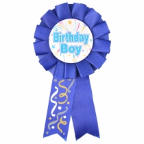 Rođendanska kokarda Birthday Boy 1 kom Plava